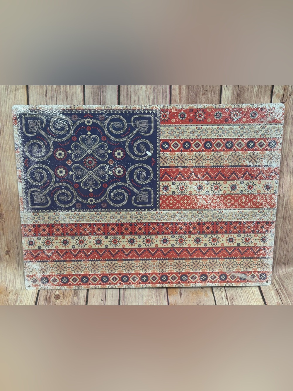✨NWT-Sealed✨ American Flag Tin Sign